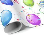 Geburtstagsfeier geschenkpapier (Rolleneckpunkt)