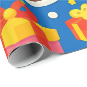 Geburtstagsfeier geschenkpapier (Rolleneckpunkt)
