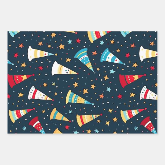 Geburtstagsfeier Geschenkpapier Set (Vorderseite 2)