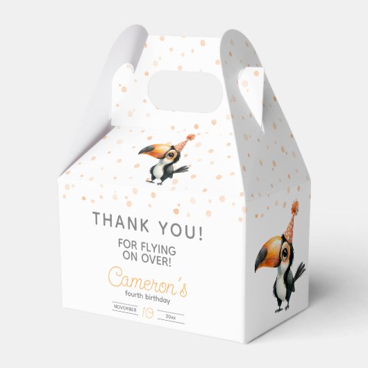 Geburtstagsfeier Geschenkschachtel (Vorderseite)