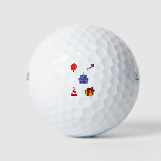 Geburtstagsfeier Golfball (Vorderseite)