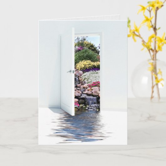 Geburtstagsfeier im Freien Karte (Gelbe Blume)