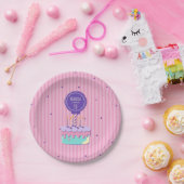 Geburtstagsfeier im Retro-Stil Papierplatte Pappteller (Party)