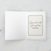 Geburtstagsfeier im Schnee Karte (Innenseite)