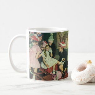 Geburtstagsfeier im Vintage-Stil, Schwanz an den E Kaffeetasse