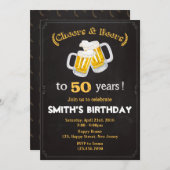 Geburtstagsfeier - jedes Alter Einladung (Vorne/Hinten)