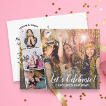 Geburtstagsfeier jedes Jahr Moderne FotoCollage Postkarte<br><div class="desc">Feiern Sie die Geburtstagsfrau mit dieser phantastischen Geburtstagseinladung auf der Postkarte mit 4 Fotos Geburtstagsmädchen/Jungen/Freunden/Familie. Die Rückseite bietet Platz für alle Party-Details. Perfekt für jeden Alter Geburtstag!</div>