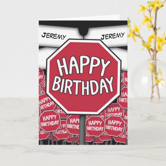 Geburtstagsfeier Karte (Gelbe Blume)