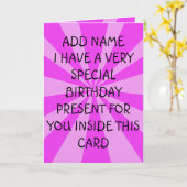 Geburtstagsfeier Karte (Gelbe Blume)