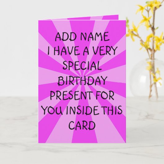 Geburtstagsfeier Karte (Gelbe Blume)