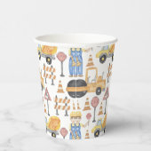 Geburtstagsfeier mit Baustellen-Motto Pappbecher (Rechts)