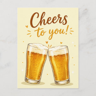Geburtstagsfeier mit Bier-Pint Postkarte