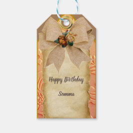 Geburtstagsfeier mit Country-Look Geschenkanhänger