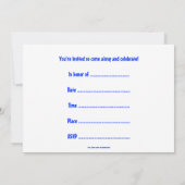 Geburtstagsfeier mit Fahrrad Einladung (Rückseite)