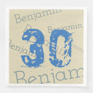 Geburtstagsfeier mit Individuelle Name und Alter Serviette