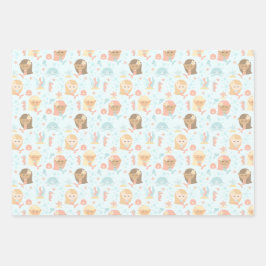 Geburtstagsfeier mit Mermaid für Mädchen Geschenkpapier Set