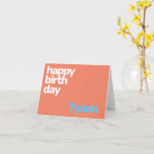 Geburtstagsfeier mit minimalem, modernem Party Karte (Gelbe Blume)