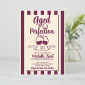 Geburtstagsfeier mit Perfektion Wein Einladung (Stehend Vorderseite)