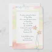 Geburtstagsfeier mit Schlitzrahmen Einladung (Rückseite)