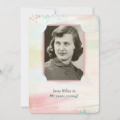 Geburtstagsfeier mit Schlitzrahmen Einladung (Vorderseite)