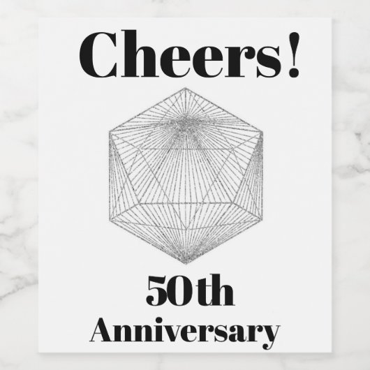 Geburtstagsfeier Modernes Wine Weinetikett (Einzelnes Label)