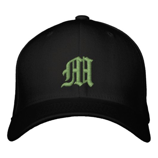 Geburtstagsfeier Monogramm Stickermütze Bestickte Baseballkappe (Vorderseite)