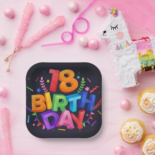 Geburtstagsfeier Pappteller (Party)