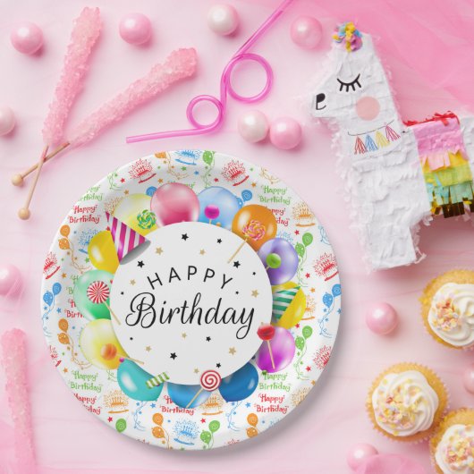 Geburtstagsfeier Pappteller (Party)