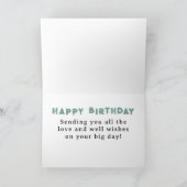 Geburtstagsfeier Party Kuchen Skelett Freunde Karte (Innenseite)