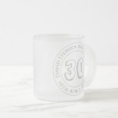 Geburtstagsfeier Personalisiert für Mattglastasse (VorderseiteRechts)