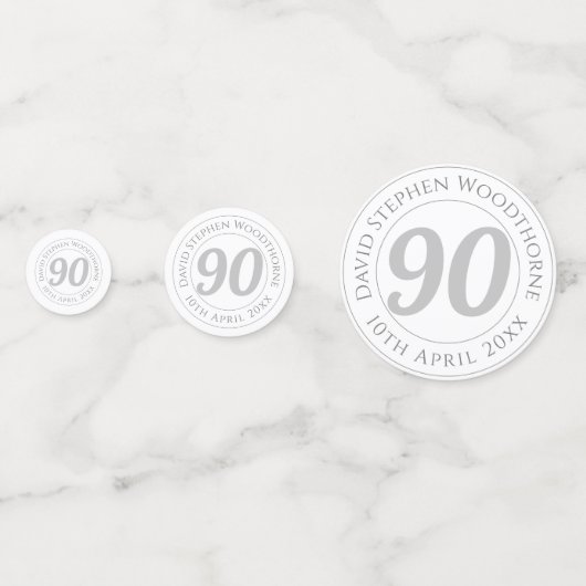 Geburtstagsfeier Personalisiert Konfetti (Vorderseiten)