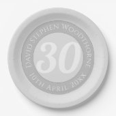 Geburtstagsfeier Personalisiert Pappteller (Vorderseite)