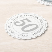 Geburtstagsfeier Personalisiert Untersetzer (angewinkelt)