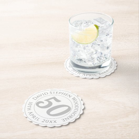 Geburtstagsfeier Personalisiert Untersetzer (Vor Ort)