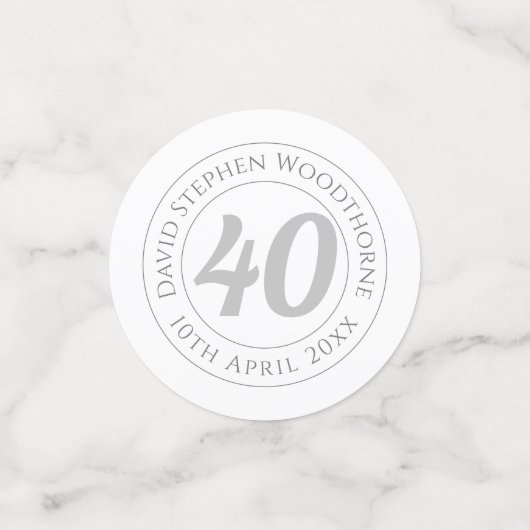 Geburtstagsfeier Personalisierte Co Konfetti (Klein Vorderseite)