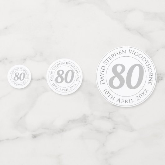 Geburtstagsfeier Personalisierte Co Konfetti (Vorderseiten)