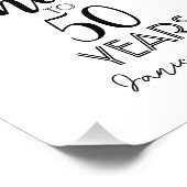 Geburtstagsfeier-Plakatkarte Fotodruck (Ecke)