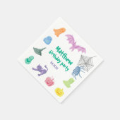 Geburtstagsfeier-Platte zu Halloween Serviette (Ecke)