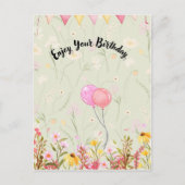 Geburtstagsfeier Postkarte (Vorderseite)