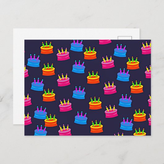 Geburtstagsfeier Postkarte (Vorne/Hinten)