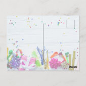 Geburtstagsfeier Postkarte (Rückseite)