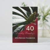 Geburtstagsfeier Rhododendron Custom Einladung (Stehend Vorderseite)
