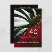 Geburtstagsfeier Rhododendron Custom Einladung (Vorne/Hinten)