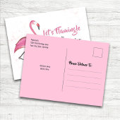 Geburtstagsfeier Rosa Flamingo Benutzerdefiniert Postkarte