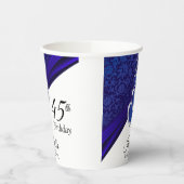 Geburtstagsfeier Sapphire Pappbecher (Links)