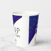 Geburtstagsfeier Sapphire Pappbecher (Rechts)