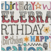 Geburtstagsfeier Stoff (Nahaufnahme)