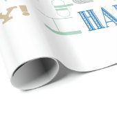 Geburtstagsfeier! Subtile Kundenname und Alter Geschenkpapier (Rolleneckpunkt)