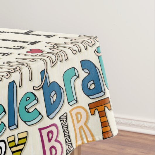 Geburtstagsfeier Tischdecke (Beispiel)