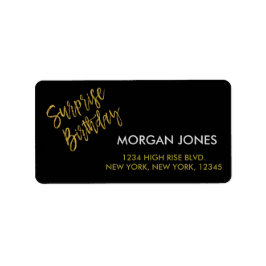 Geburtstagsfeier Überraschung Geburtstagsadresse Adressaufkleber